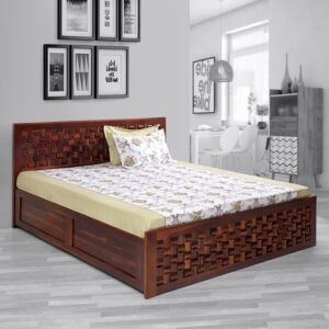 Bombay Dyeing Cotton Geometric King sized Double Bedsheet